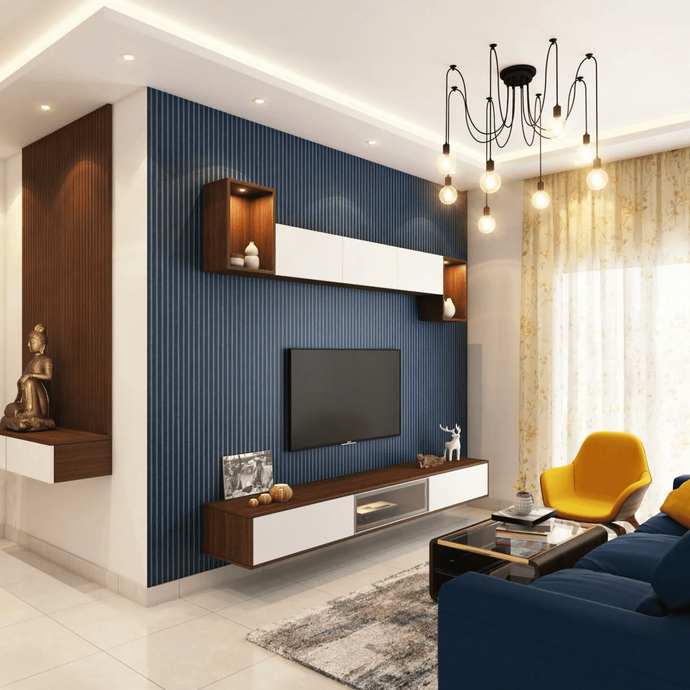 Contemporary living room interior